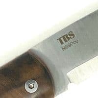 TBS Fox Folding Lock Knife with Belt Pouch - Turkish Walnut
